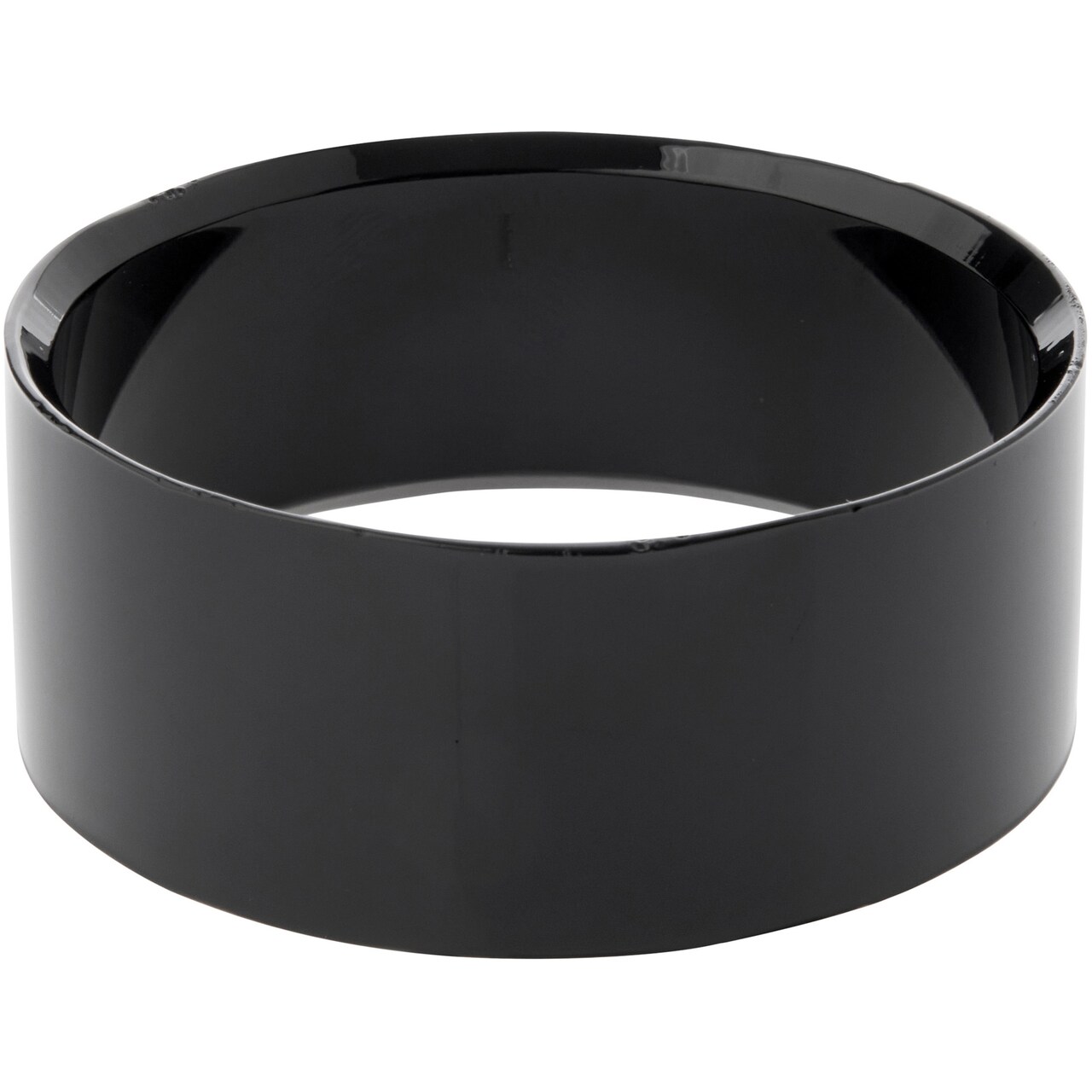 Plymor Black Acrylic Beveled Egg, Marble, Ball or Sphere Display Holder Stand, 1" H x 2.5" W